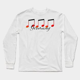 German Notes Long Sleeve T-Shirt